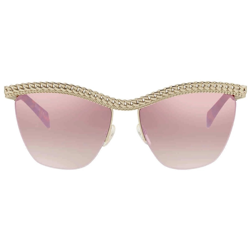 Moschino Gold Tone Butterfly Sunglasses